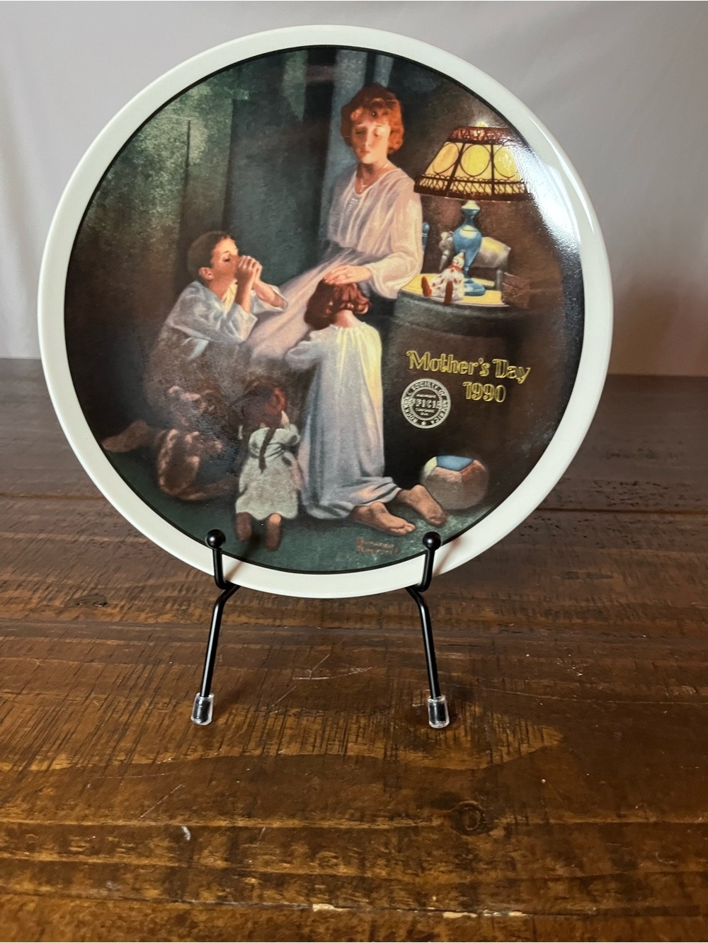 Norman Rockwell Mother's Day Plate -1990